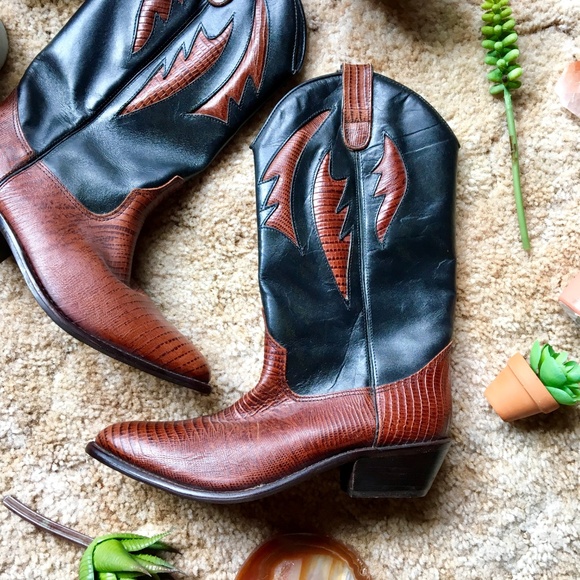 {Dolcis Genuine Leather} Western Cowboy Boots, 6.5 - Picture 8 of 8